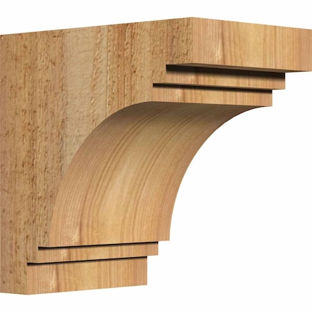 Pescadero Rough Sawn Corbel, Western Red Cedar, 4"W x 6"D x 6"H